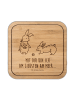 Mr. & Mrs. Panda Bierdeckel Hasen Muschel mit Spruch in Transparent