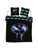 Batman Batman 3-teiliges Bettwäsche-Set – 1x Deckenbezug (240x220) & in Schwarz