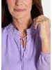 GOLDNER Elegante Jersey-Bluse mit Rundhals in flieder