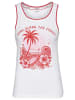 Kangaroos Tanktop in weiß-rot