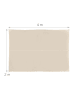 relaxdays Sonnensegel in Beige - 2 x 4 m