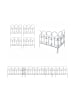 relaxdays 5 x Beeteinfassung in Schwarz - (B)46 x (H)46 cm