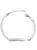Adeliás Unisex Armband – Panzerarmband aus 925 Silber 17+3 cm in silber