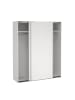 ebuy24 Schiebetürenschrank Bergamo (2-türig) Weiß 179 x 67 cm