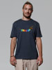 wat? Apparel T-Shirt Regenbogen Dackel in India Ink Grey