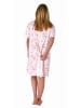 NORMANN Pflegenachthemd kurzarm Rückenteil offen - 73971 in rose