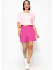 SASSYCLASSY Kurzarm Crop Pullover in Rosa