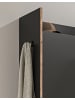 Inn.Furn Garderoben-Set 3-teilig grau, Eiche Nox 215 cm, Komplettset mit viel Stauraum
