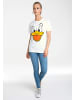 Logoshirt T-Shirt Donald Duck – Face in altweiss