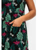 sheego Sommerkleid in schwarz-gemustert