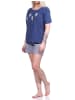 NORMANN Shorty kurze Pyjama Luftballon und print - 74324 in marine
