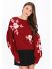 myMo Women Sweater in burgundy