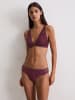 Marc O'Polo Bralette Timeless Lace in cherry lacquer