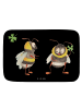 Mr. & Mrs. Panda Badezimmer Matte Hummeln Kleeblatt ohne Spruch in Schwarz