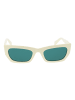 Liu Jo Frauen Sonnenbrille Katzenauge Weiß