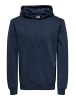 ONLY & SONS Kapuzenpullover in Blue Nights