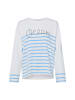 MARC CAIN SPORTS  Sweatshirt in weiß hellblau - 0001