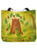 Mr. & Mrs. Panda Tote Bag Bär König Design ohne Spruch in Weiß