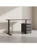 KADIMA DESIGN Büro-Set, Schreibtisch & Rollcontainer, Einstellbar 68-91 cm in Graphit