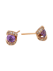 faina Women Earrings in Rose Gold Violet