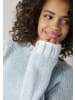 Aniston CASUAL Strickpullover in hellblau-weiß