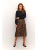 CULTURE Jerseykleid CUcarly Relaxed fit in Dark leopard print