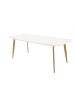 ebuy24 Esstisch Polar Weiß 100 x 240 cm