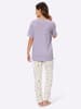Sieh an! Schlafanzug in flieder-ecru-bedruckt