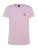 Polo Sylt T-Shirt mit gesticktem Logo-Symbol in Rosa
