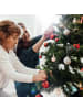 relaxdays 96-tlg. Weihnachtskugeln Set in Champagner