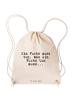 Mr. & Mrs. Panda Materialzugbeutel Ein Fuchs muss tun,... mit Spruch in Creme