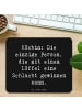 Mr. & Mrs. Panda Mouse Pad Spruch Köchin Stärke mit Spruch in Schwarz