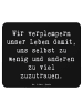 Mr. & Mrs. Panda Mousepad Spruch Leichtigkeit und Vertrauen mit ... in Schwarz