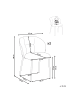 Beliani 2er-Set Esszimmerstuhl MESA in Beige/Schwarz