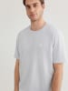Mavi Jeans Kurzarm-T-Shirt mit Rundhalsausschnitt und Logo in Hellblau