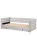 Beliani Kinderbett MEUDON in Grau - (W) 105 x (H) 75 x (L) 235 cm