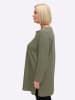 sheego Longshirt in khaki