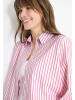Cecil Gestreifte Seersucker Hemdbluse in Beetroot Pink