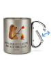 Mr. & Mrs. Panda Tasse Igel Grillen mit Spruch in Silber