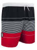 GUGGEN MOUNTAIN Badeshorts Herren – Badehose Bilddruck in Rot