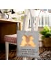 Mr. & Mrs. Panda Uni Tasche Igel händchenhaltend mit Spruch in Light Grey