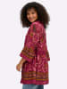 sheego by Joe Browns 3/4-Arm-Bluse in kirsche-flamingo-gemustert