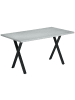 HOMCOM Esstisch-140L x 80B x 76H cm-Grau