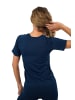 Stark Soul® Sport Shirt Damen Racer - Seamless Laufshirt in marineblau