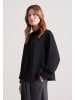 Seidensticker Stehkragenbluse Relaxed in Schwarz
