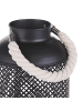 Beliani Laterne CORON in Schwarz - (W) 20 x (H) 34 x (L) 20 cm
