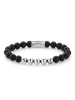 Rebel & Rose Armschmuck The Black Beads with Silver Details Armband in schwarz