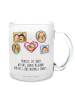 Mr. & Mrs. Panda Tasse Igel Familie mit Spruch in Transparent