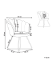 Beliani Sessel LOVELOCK in Weiß/Schwarz - (W) 67 x (H) 86 x (L) 70 cm