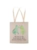 Mr. & Mrs. Panda Tasche Frosch Liebe mit Spruch in Grau Pastell